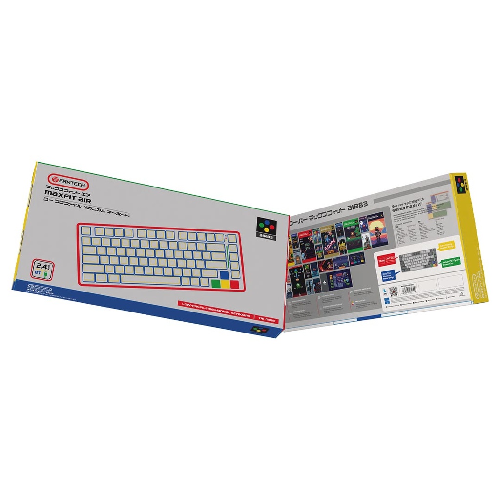 FANTECH SUPER MAXFIT AIR83 MK915 75% LOW PROFILE WIRELESS MECHANICAL KEYBOARD - 3 Connection Mode