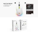 Fantech VX6 PHANTOM II Gaming Mouse – Optical Sensor 7,200 DPI (white)