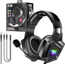 ONIKUMA K8 Gaming Headset Stereo PS4 Headset with Flexible 360°Mic Surround Sound Over-Ear Xbox one Headset with Noise Cancelling Gaming Headphone LED Lights Volume Mute Control for Phones Laptop Mac PC