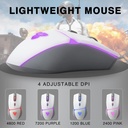 FANTECH CRYPTO VX7 Gaming Mouse  | Optical Sensor 8,000 DPI | 6 Programmable Buttons | 10 Million Clicks Lifetime | SOFTWARE SUPPORT White