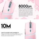 Fantech VX6 PHANTOM II Gaming Mouse – Optical Sensor 7,200 DPI (Pink)