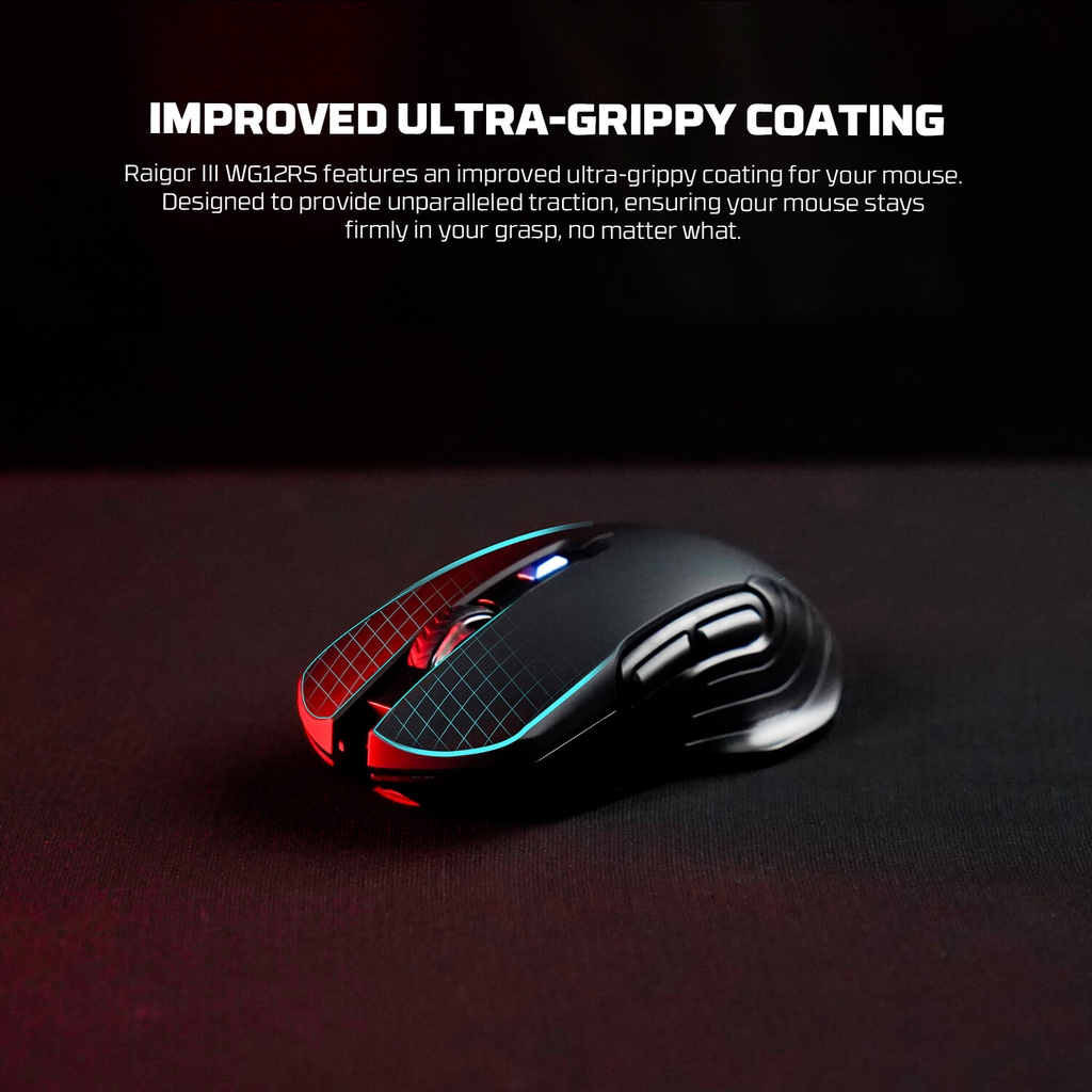 FANTECH RAIGOR IIII WG12RS Wireless 2.4Ghz Gaming Mouse With Rechargeable Battery Black-White