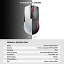 FANTECH VENOM II WGC2 VIBE EDITION Wireless 2.4Ghz Gaming Mouse With Rechargeable Battery Black-white