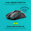FANTECH VENOM II WGC2 VIBE EDITION Wireless 2.4Ghz Gaming Mouse With Rechargeable Battery Pink-Red-Purple-Blue-yellow-green