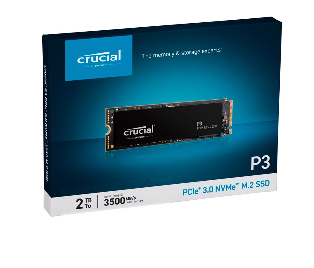 Crucial 2T GB SSD Sata-nvme P3