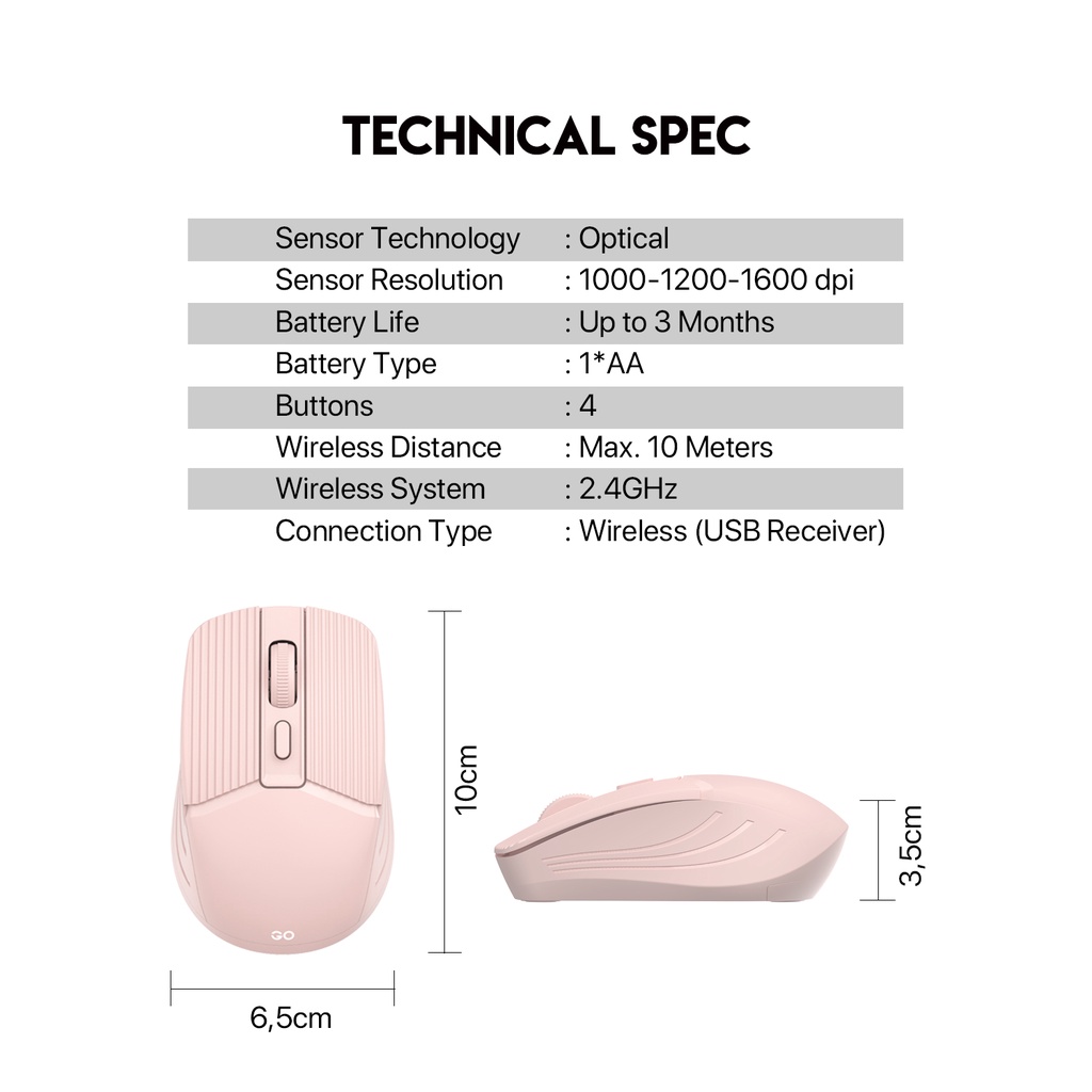 Fantech GO W605 Wireless Office Mouse