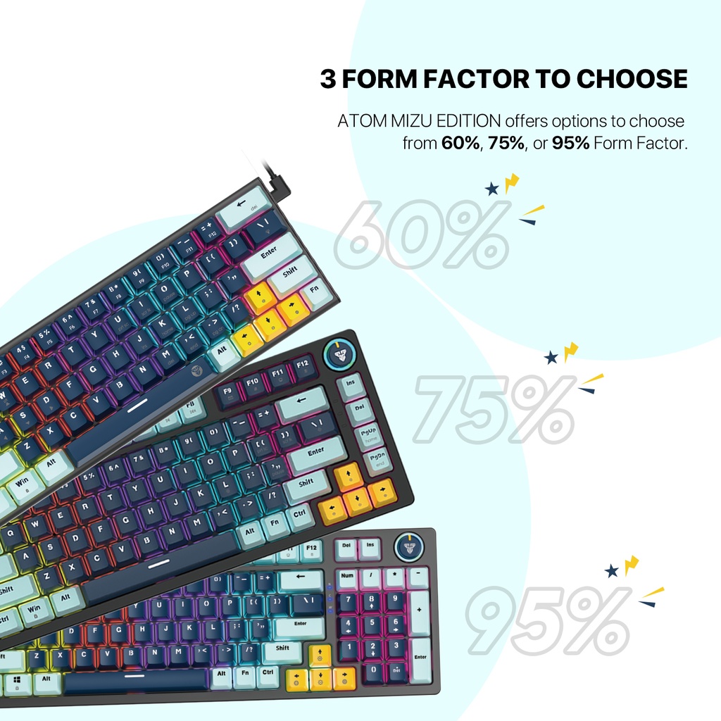 MK875 V2 ATOM 81 MIZU EDITION MECHANICAL KEYBOARD SKY BLUE