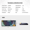 MK875 V2 ATOM 81 MIZU EDITION MECHANICAL KEYBOARD SKY BLUE