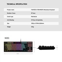 FANTECH MK876V2 ATOM87 RGB MECHANICAL KEYBOARD SUMI EDITION - GREY