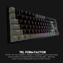 FANTECH MK876V2 ATOM87 RGB MECHANICAL KEYBOARD SUMI EDITION - GREY