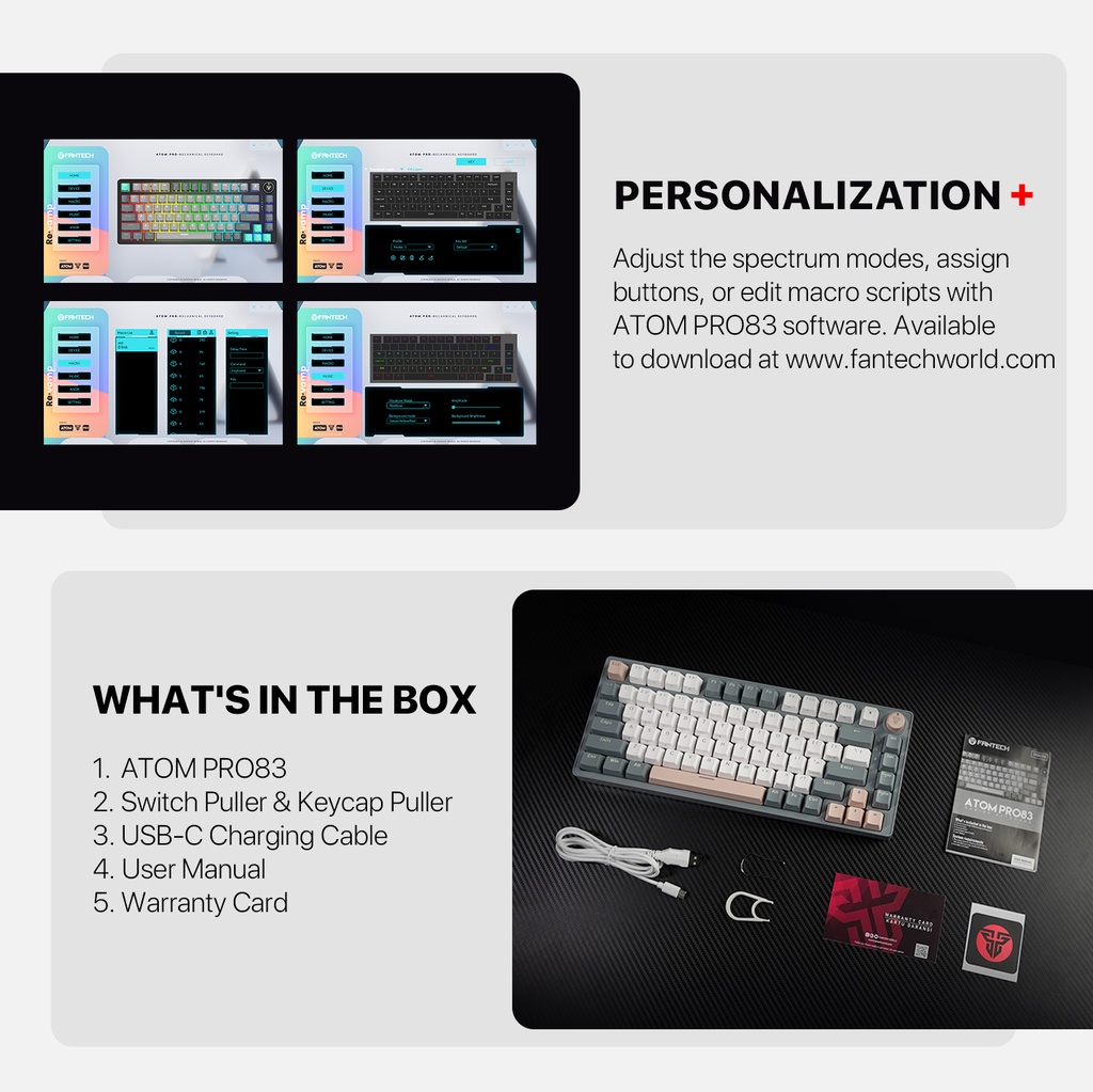 MK913 ATOM PRO83 MECHANICAL KEYBOARD STELLAR EDITION MERCURY