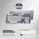 FANTECH SUPER MAXFIT AIR99 MK916 95% LOW PROFILE WIRELESS MECHANICAL KEYBOARD - 3 Connection Mode