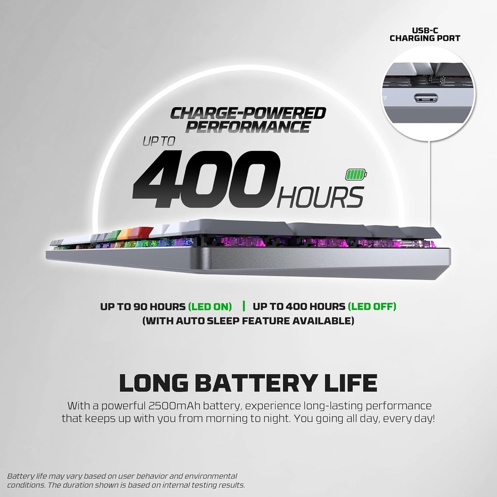 FANTECH SUPER MAXFIT AIR99 MK916 95% LOW PROFILE WIRELESS MECHANICAL KEYBOARD - 3 Connection Mode