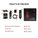 Fantech MCX01 Leviosa Professional Condenser Microphone - Cardioid Polar Pattern - RGB Illumination - USB Interface - Easy Adjustable Tripod - Pop Filter