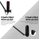 FANTECH AC902s Microphone Stand Boom Arm - Total Length : 80cm - Maximum Weight Hold : 2kg - Desktop Mount : C-clamp