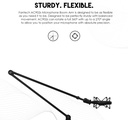 FANTECH AC902s Microphone Stand Boom Arm - Total Length : 80cm - Maximum Weight Hold : 2kg - Desktop Mount : C-clamp