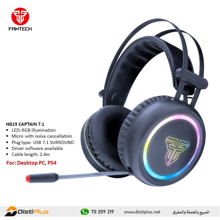 Fantech HG15 Captain 7.1 RGB Gaming Headphone