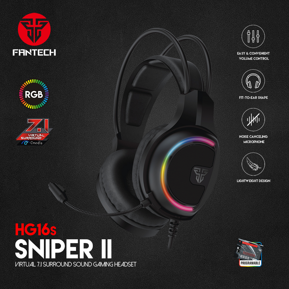 Fantech SNIPER  HG16s 7.1 RGB Gaming Headphone