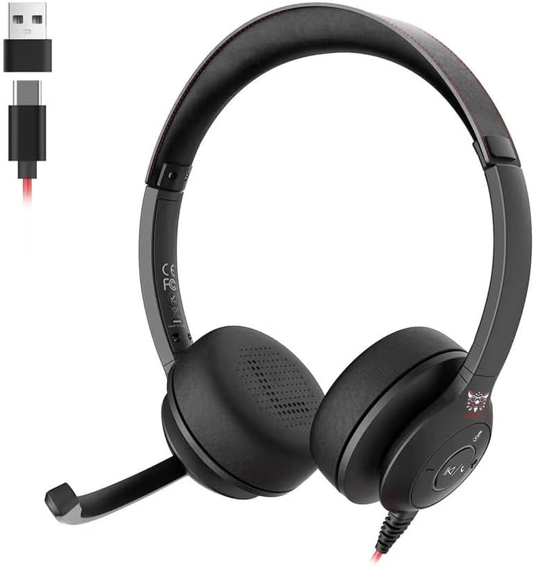 ONiKUMA X37 Wired Computer Headset Design | USB + Type-C