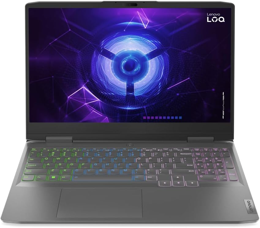 Lenovo Gaming Laptop LOQ 15IRH8 I7-13620H 16GB /512GBSSD/8GB/RTX-4060/15.6"FHD/144Hz/DOS/GREY /WHITE-BKLT/ARB