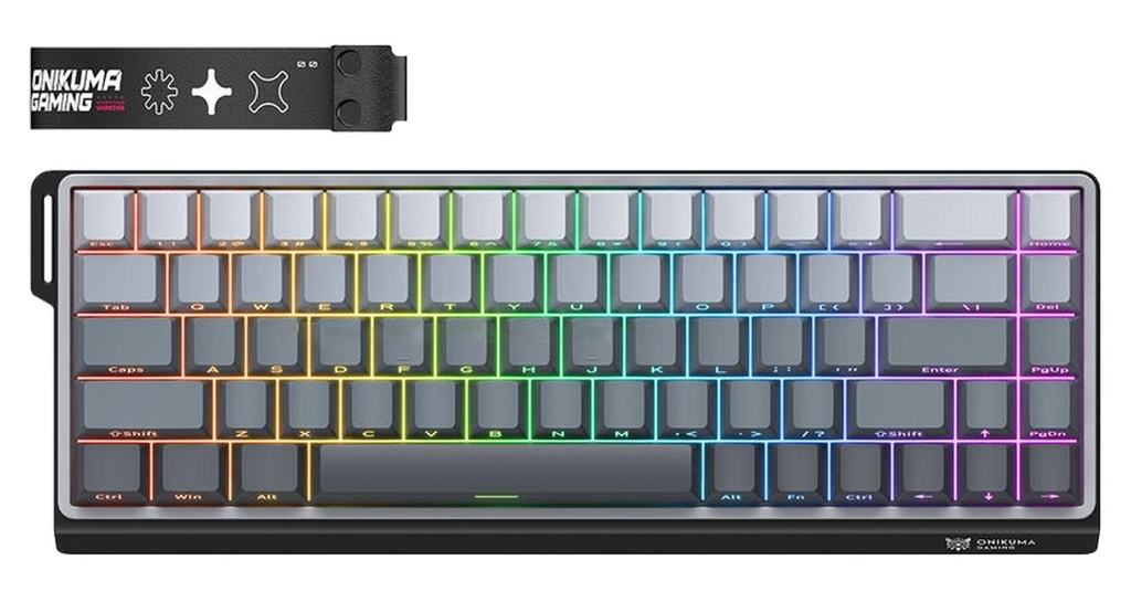 ONIKUMA G69 RGB Wired Magnetic Gaming Keyboard - Black