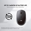 Fantech Go W603 Wireless Black Optical Mouse