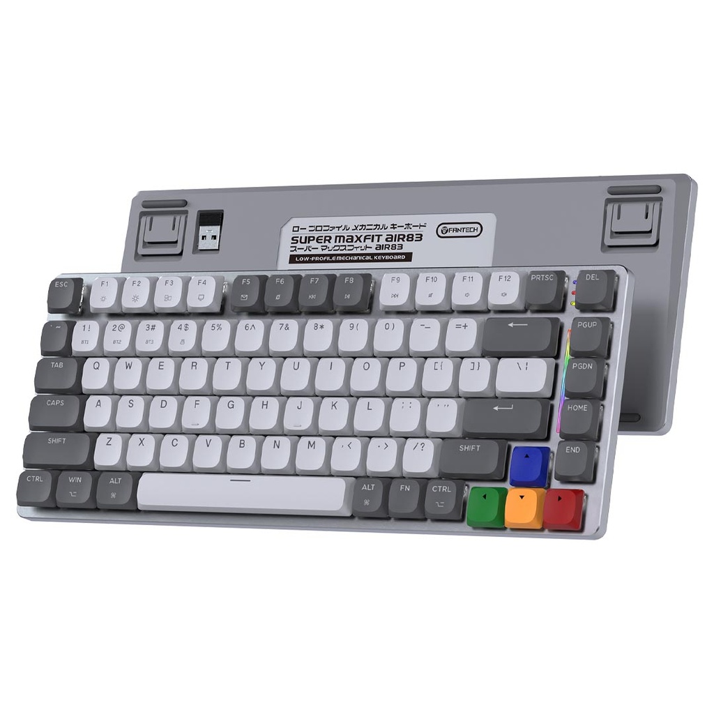 FANTECH SUPER MAXFIT AIR83 MK915 75% LOW PROFILE WIRELESS MECHANICAL KEYBOARD - 3 Connection Mode