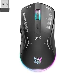 ONIKUMA CW917 RGB Dual Mode Wired + 2.4GHz Wireless Mouse | Black