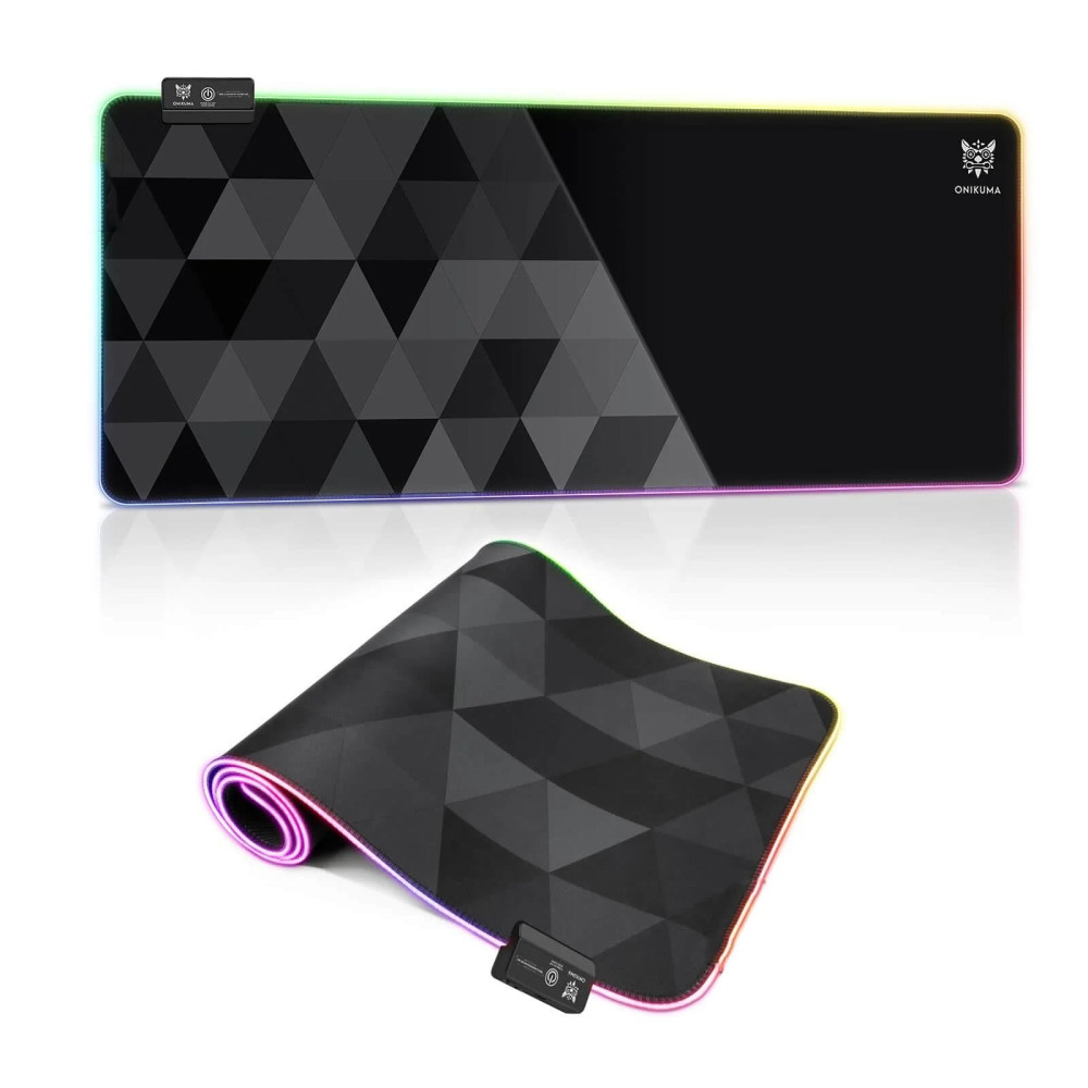 Onikuma MP006 RGB Gaming Mousepad  (Black, Grey