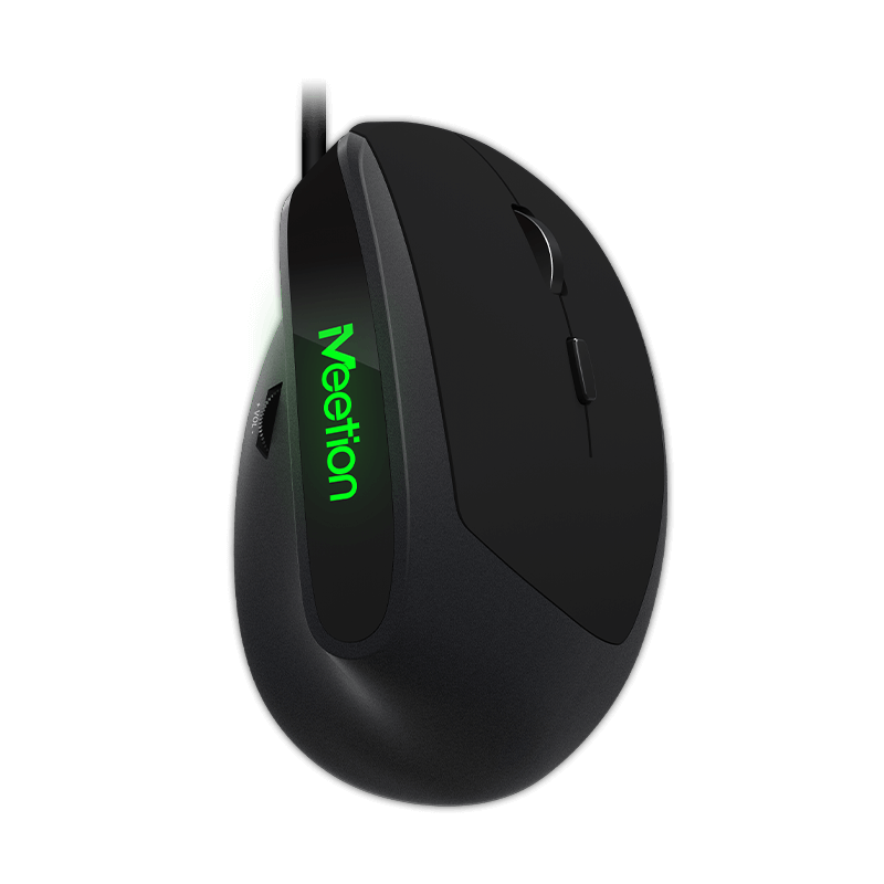 Meetion MT-M390 Wired Ergonomic Red light LED Vertical Mouse