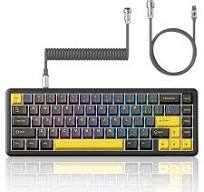 Attach Shark X65 HE wired keyboard The stars are black