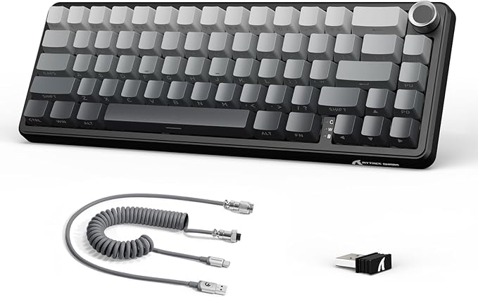 Attach Shark X66RGB three-mode keyboard Moonlit night