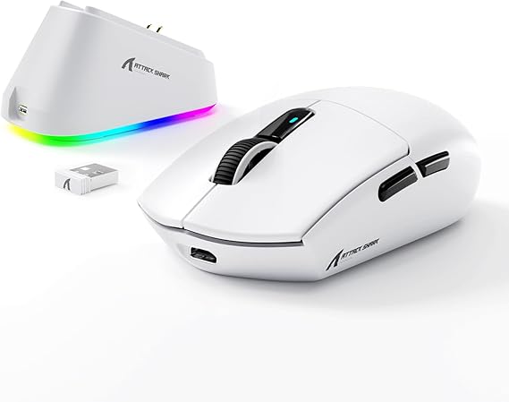 Attach Shark G3PRO lightweight three-mode mouse white