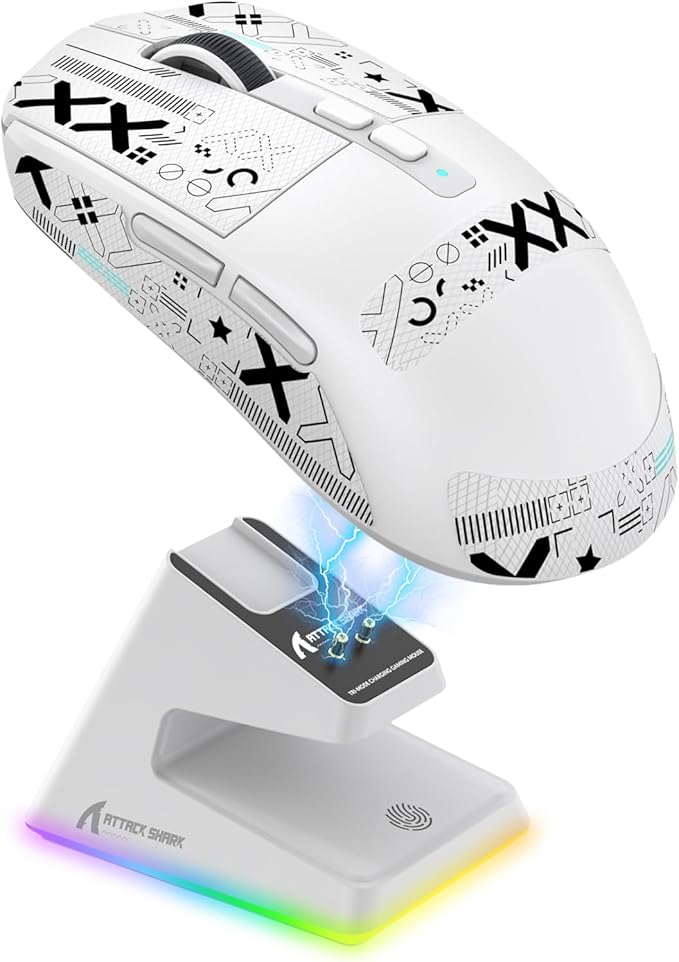 Attack Shark X6 RGB three-mode mouse white