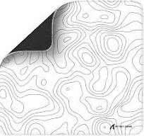 Attach Shark CM02 Messy Jacquard Mouse Pad  contour white