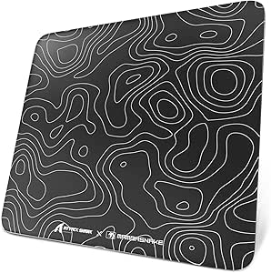 Attach Shark CM05 glass mouse pad black contour color