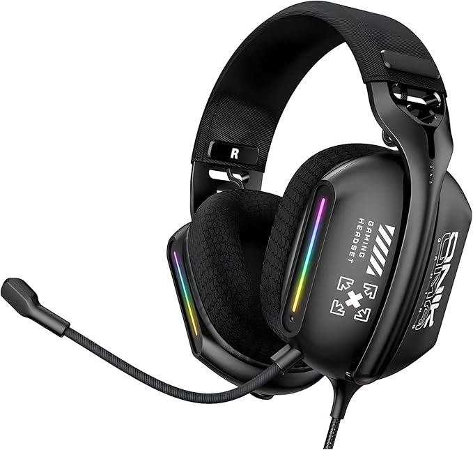 Onikuma X12 RGB Surround Sound Gaming Headset – 3.5mm Jack | Black