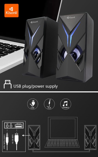 [SP-03-30] Kisonli U-9005 Speaker USB
