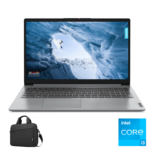 [LAP-02-01] Lenovo Laptop Ideapad 1 I3-1215U/4GB/512GBSSD/15. 6"HD/DOS/GREY/ARB/W-BAG