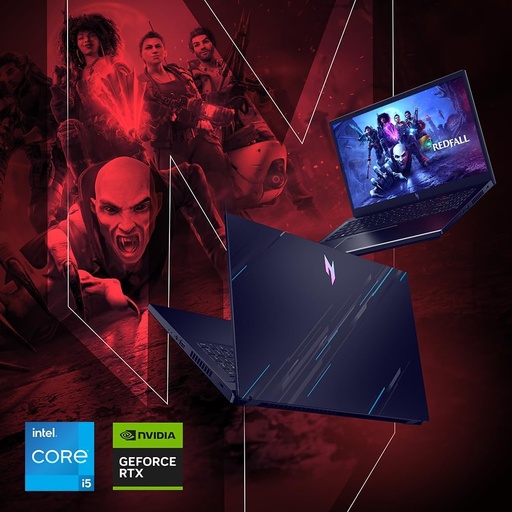 [LAP-06-10] Acer Nitro V 15 ANV15-51-54L8 Laptop (Intel Core i5-13420H - 8GB Ram - M.2 NVMe 512GB - Nvidia RTX 3050 6GB - 15.6 Inch FHD IPS 144Hz) - Obsidian Black