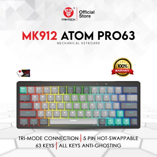 [KB-08-09] MK912 ATOM PRO63 MECHANICAL KEYBOARD STELLAR EDITION MERCURY