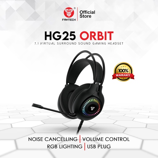 [HP-06-11] FANTECH ORBIT HG25 7.1 VIRTUAL SURROUND SOUND GAMING HEADSET
