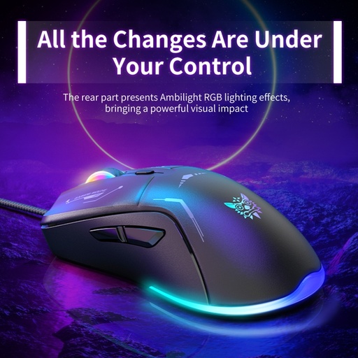 [MO-16-03] ONIKUMA CW917 Gaming Mouse RGB – 3,600 DPI – 6 Programming Buttons | Black