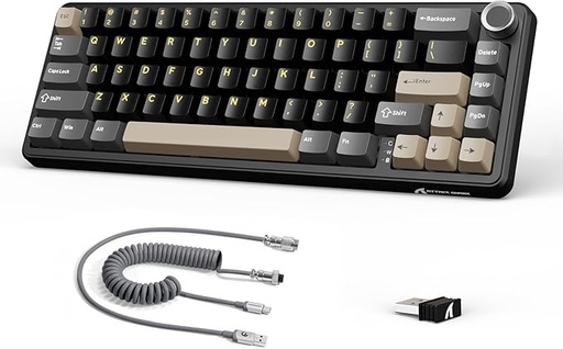 [KB-03-16] Attach Shark X66RGB three-mode keyboard The stars are black