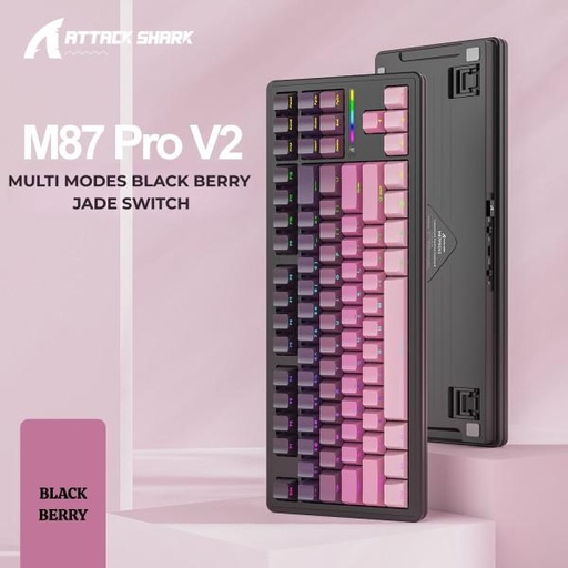 [KB-03-29] Attach Shark M87PROV2RGB Three-mode keyboard Blackberry