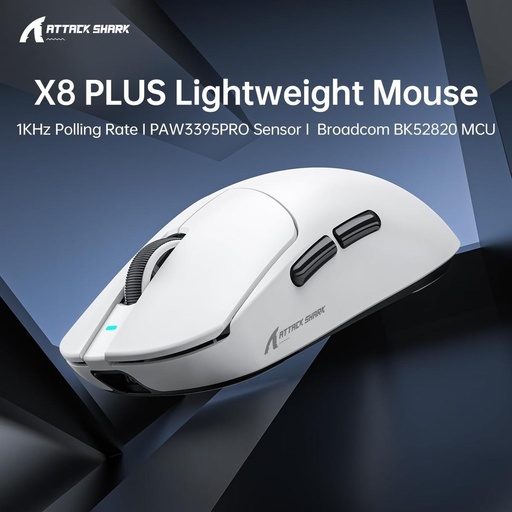 [MO-03-03] Attach Shark X8 PLUS flagship lightweight gaming mouse white