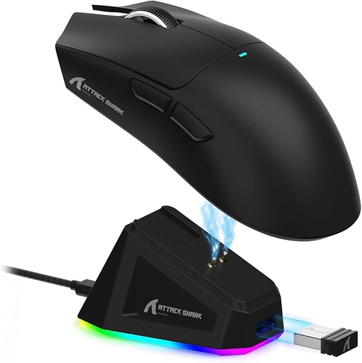 [MO-03-12] Attach Shark X11SE lightweight three-mode mouse Black