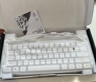 [KB-07-10] AULA F3061 White RGB Backlit 61 Keys Wired Membrane Gaming Keyboard USB